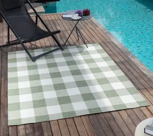 BIDDI In- /Outdoor Checkered Area Rug 160 x 213 cm