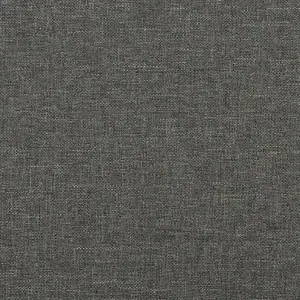 Berkfield Box Spring Bed Frame Dark Grey 90x190 cm 3FT Single Fabric