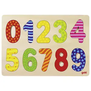 Goki Wooden Numbers Puzzle Toy