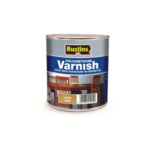 Rustins Polyurethane Varnish Satin - Pine 250ml