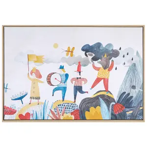 Canvas BIBBIENA Rectangular 63 x 99 cm Kids Multicolour