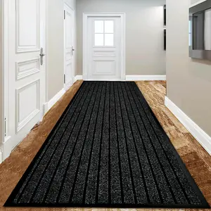 Nakale Halway Kitchen Doormat Black / Rectangle W50 x L90 cm