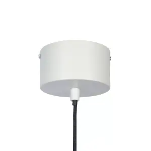 GoodHome Apennin Matt Cream Pendant ceiling light, (Dia)350mm