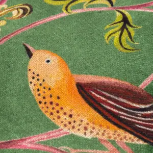 Wylder Holland Park Hedgerow Birds Linen Look Feather Rich Cushion