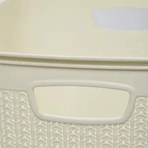 Plastic Laundry Sorter White