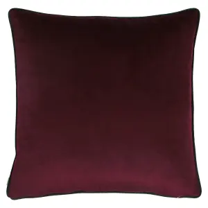 Evans Lichfield Zinara Twin Zebras Velvet Piped Feather Filled Cushion