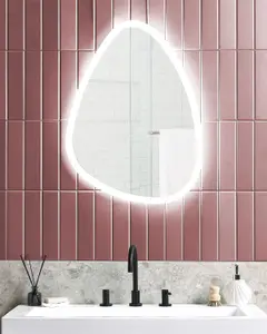 LED Bathroom Mirror BETHUNE Silver