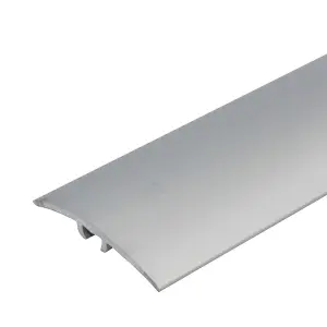 A64 40mm Anodised Aluminium Door Threshold Strip - Silver, 0.93m