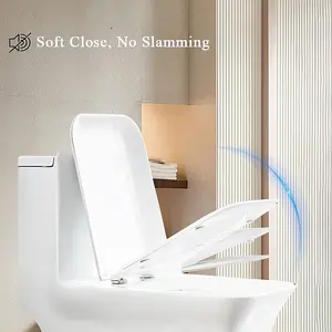 Square Soft Close Quick Release Toilet Seat