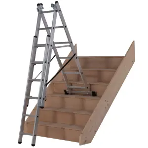 Werner 4-way Aluminium, plastic & rubber Combination Ladder