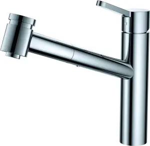 VURTU Datchworth Pull Out Single Lever Tap, 244(H) x 285(W), Chrome, 502901