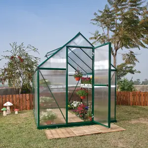 Palram - Canopia Mythos Green 6X8 Greenhouse