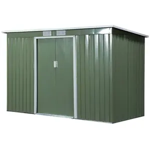 9 ft x 4 ft Metal Garden Shed