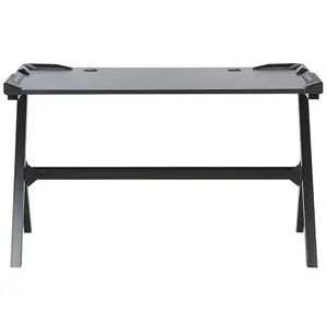 Beliani Modern Gaming Desk Black DANVERS