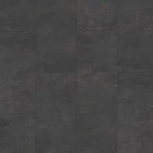 GoodHome Italo Grey Metallic effect Textured Click vinyl Tile Sample