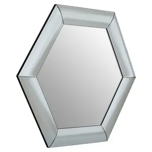 Interiors by Premier Josie Hexagon Wall Mirror