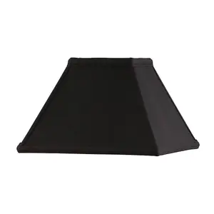 Luminosa Alice Nine Inch Black Faux Silk Shade, E27