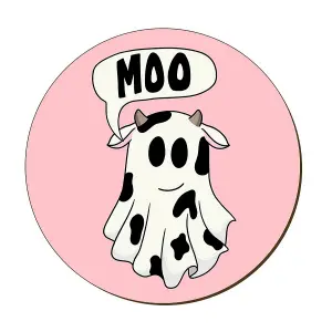 Grindstore Moo Ghost Coaster Pink/White/Black (One Size)