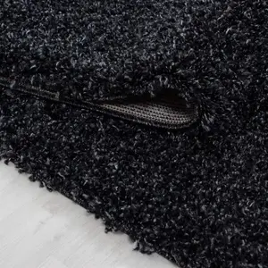 Abaseen 120x170 cm  Anthracite Thick Pile soft Shaggy Modern Rug