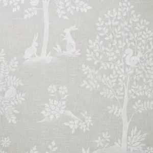 Rasch Floral Animal Print Beige Wallpaper Naturistic Flowers Feature Wall