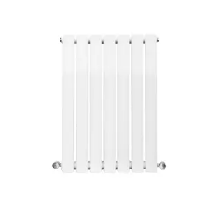 Right Radiators 600x413mm Horizontal Single Oval Column Designer Radiator White