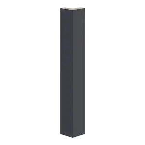 GoodHome Stevia Matt midnight blue Standard Corner post, (W)48mm (L)340mm, Pack of 2