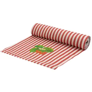 Wylder Nature Strawberry Stripes Indoor/Outdoor Table Runner