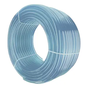 4m clear transparent pvc hose/pipe 16mm internal, 20mm external flexible hose for water gas air oil