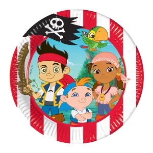 Jake And The Never Land Pirates Party Plates (Pack of 8) Multicoloured (One Size)