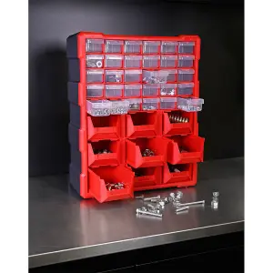 Sealey Cabinet Box 39 Drawer - Red/Black APDC39R