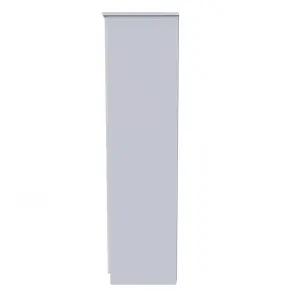 Ripon Tall Triple Mirror Wardrobe in White Ash (Ready Assembled)