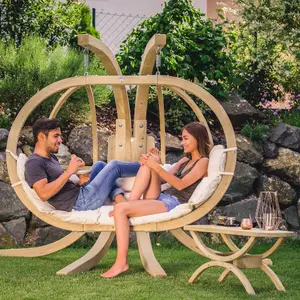 Amazonas Globo Royal Double Seater Hanging Chair Set in Natura