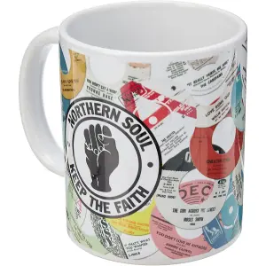 Northern Soul Labels Mug Multicoloured (One Size)