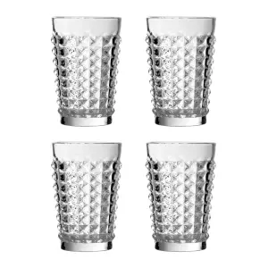 Maison by Premier Set Of Four Pyramid Hi Ball Glasses