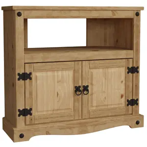 Vida Designs Corona Solid Pine Corner TV Unit Stand