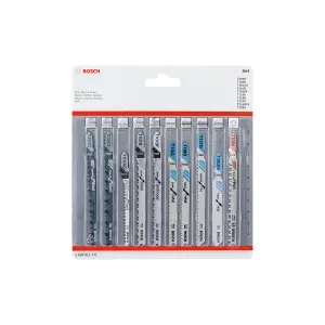 Bosch Professional Jigsaw Blade Set - 10 Pieces, All-in-One