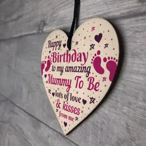 Red Ocean Mummy Gifts Wooden Heart Mummy To Be Birthday Cards Mummy To Be From Bump Gifts Keepsake