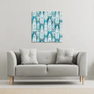 Tribal art animal (Canvas Print) / 101 x 101 x 4cm