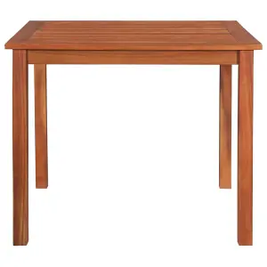 Berkfield Garden Table 85x85x74 cm Solid Acacia Wood