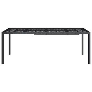 Berkfield Garden Table Anthracite 200x100x72 cm Steel