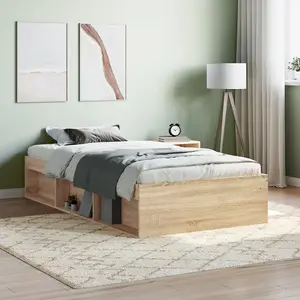 Berkfield Bed Frame Sonoma Oak 90x190 cm