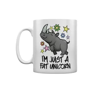 Grindstore Im Just A Fat Unicorn Mug White (One Size)