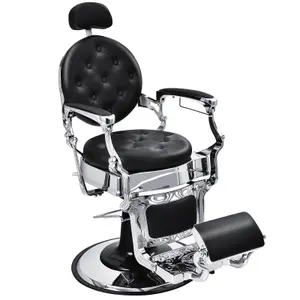 Costway Vintage Salon Barber Chair Height Adjustable 360 Degree Swivel Hairdressing Chair