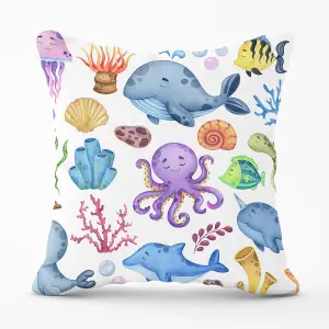 Children'S Sea Life Outdoor Cushion 45cm x 45cm