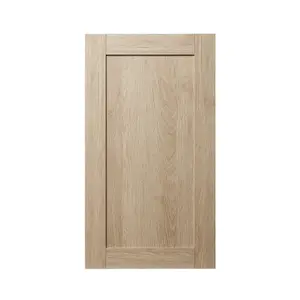 GoodHome Alpinia Matt light oak effect Shaker Tall wall Cabinet door (W)500mm (H)895mm (T)18mm