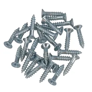 4mm x 20mm PZ2 Drive Countersunk Wood Chipboard Screws Fasteners 28pc