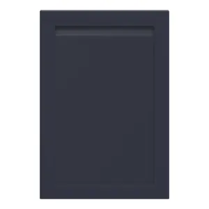 GoodHome Garcinia Integrated handle Matt navy blue Shaker Tall appliance Cabinet door (W)600mm (H)867mm (T)20mm