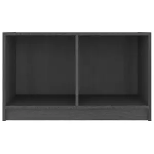 Berkfield TV Cabinet Grey 70x33x42 cm Solid Pinewood