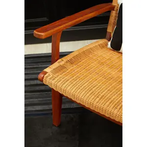 Interiors by Premier Java Woven Chair in Brown Rattan