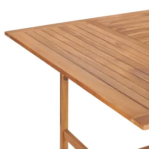 Berkfield Garden Table 150x150x76 cm Solid Teak Wood